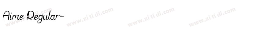 Aime Regular字体转换